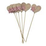 CORAÇAO MADEIRA 25CM 6UNID