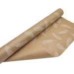 ROLO KRAFT 70CMX50MTS GRAVADO FOLHAS BRANCAS