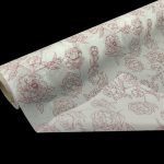 PAPEL SEDA 17GR 70X100MTS FLORES BORDO