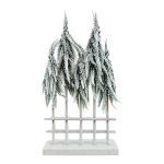 CERCA MADEIRA C/PINHEIRO NEVADO BASE 48CM