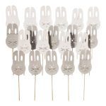 CONJ.12 PICOS COELHO 15CM SORTIDOS