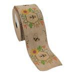 FITA ABELHAS C/ARAME 6.3CMX10MTS COR:NATURAL+AMARELO