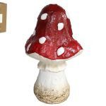 COGUMELO CONICO CERAMICA VERMELHO