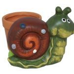 CARACOL C/VASO TERRACOTA