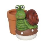 VASO C/CARACOL TERRACOTA