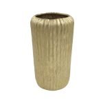 CERAMICA-JARRA RISCOS COR:OURO