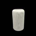 CERAMICA-JARRA RISCOS COR:BRANCO VIDRO