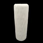 CERAMICA-JARRA RISCOS COR:BRANCO VIDRO