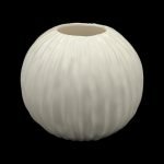 CERAMICA- BOLA RISCOS MED. COR:BRANCO VIDRO