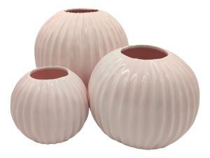 CERAMICA- BOLA RISCOS MED. COR:ROSA VIDRO