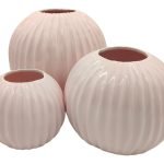 CERAMICA- BOLA RISCOS PEQ. COR:ROSA VIDRO