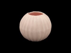 CERAMICA- BOLA RISCOS PEQ. COR:ROSA VIDRO