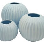 CERAMICA- BOLA RISCOS PEQ. COR:AZUL VIDRO
