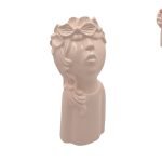 CERAMICA- JARRA CAMILA C/FURO PEQ. COR:ROSA