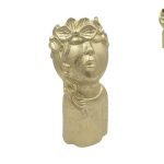 CERAMICA- JARRA CAMILA C/FURO PEQ. COR:OURO