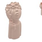 CERAMICA- JARRA CAMILA C/FURO GRD. COR:ROSA