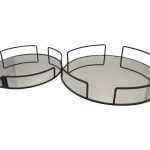 CONJ.2 BANDEJAS COR:PRETO