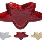 PRATO DE VIDRO ESTRELA DIA.21CM