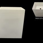 CAIXA PAPEL C/SUPORTE P/RAMOS PACK C/5UNID COR:BRANCO