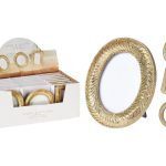 PORTA FOTOS 9CM COR:OURO