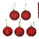 CONJ.40 BOLAS NATAL 6CM COR:VERMELHO