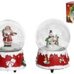 GLOBO DE NEVE C/MUSICAL DE NATAL 10C SORTIDOS