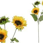 FLOR ARTIFICIAL- GIRASSOL X3 DIA.12 CM