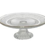 PRATO DE BOLO VIDRO TRANPARENTE