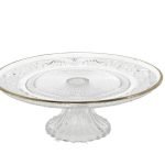 PRATO DE BOLO VIDRO TRANPARENTE