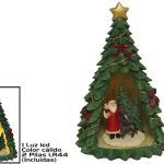 ÁRVORE DE NATAL DO PAI NATAL COM LUZ