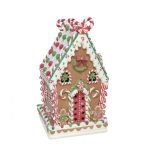 FIGURA CASA GENGIBRE CASTANHO/VERDE