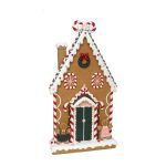 FIGURA CASA GENGIBRE CASTANHO/VERMELHO