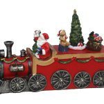 COMBOIO CERAMICA C/FIGURAS NATAL 16 LEDS