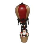 FIGURA PAI NATAL NO BALAO COR:OURO/VERMELHO