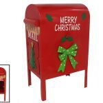 CAIXA DE CORREIO DE NATAL METAL C/PORTA