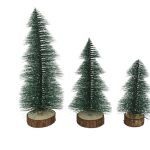 CONJUNTO 3 ARVORES DE NATAL 28/22/17CM