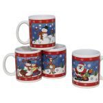 CANECA CERAMICA C/MOTIVOS NATAL 330ML