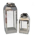 CONJUNTO 2 LANTERNAS METAL