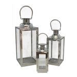 CONJUNTO 3 LANTERNAS METAL