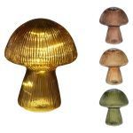 COGUMELO VIDRO C/LUZ