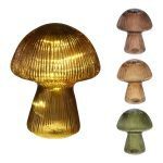 COGUMELO VIDRO C/LUZ