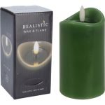 VELA CERA C/LED REALISTA COR:VERDE