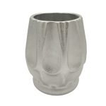 CERAMICA- JARRA BAIXA MARIANO PEQ. COR:PRATA