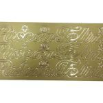 ETI. LASER 10X23CM SACO C/5 FOLHAS PASCOA FELIZ OURO