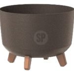 FLOREIRA C/PES PLASTICO COR:CASTANHO