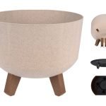 FLOREIRA C/PES PLASTICO COR:CREME