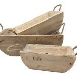 CONJ.3 FLOREIRAS MADEIRA