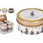 VELA AROMATICA C/FRASCO METAL NATAL