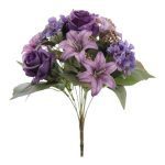 ARTIFICIAL- RAMO C/ROSA+LILIUM+HYDRANGEA