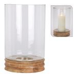 HURRICANE VIDRO C/BASE MADEIRA